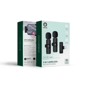میکروفون بی سیم 3 در 1 گرین لاین مدل Green Lion 3 in 1 Microphone